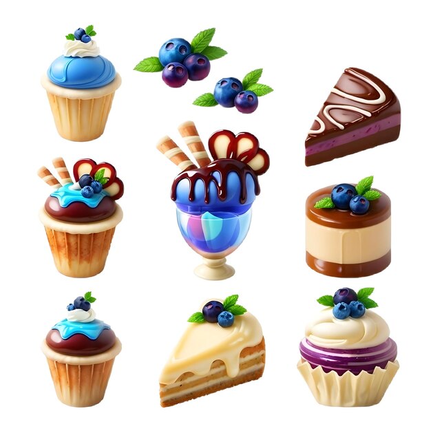 Set Of Sweets 5 Vector illustration