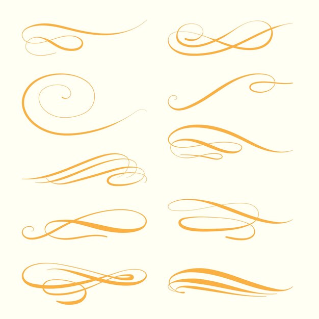 A set of swirls and swirls.