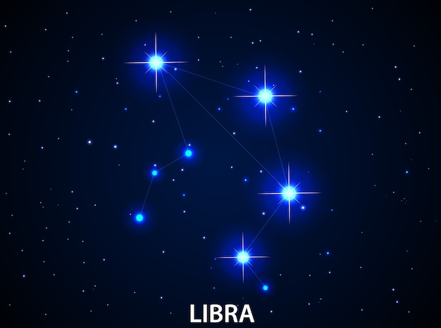 Set di symbol zodiac libra