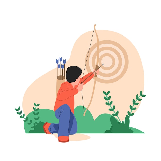 Set The Target Illustration