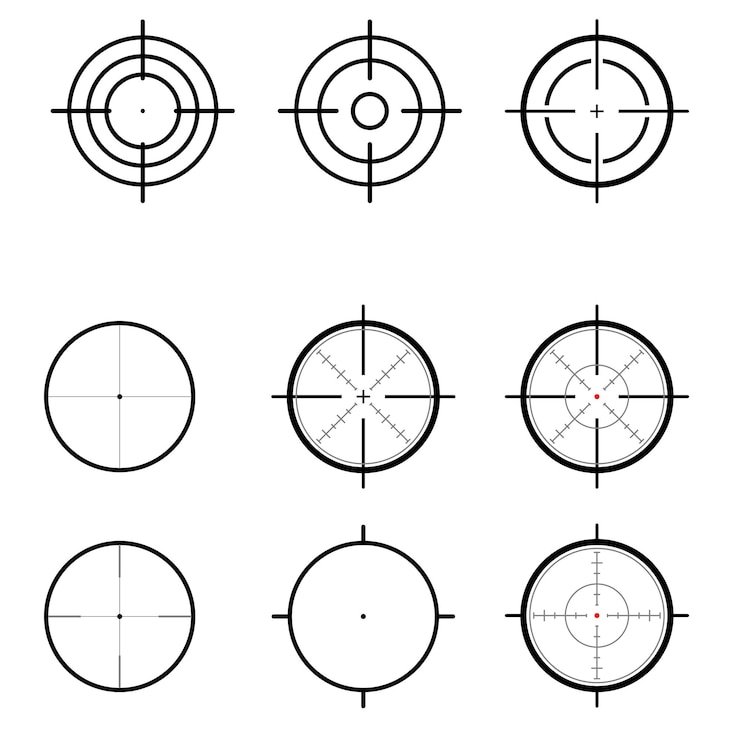Vector set of targets