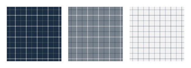 Set of tattersall plaid seamless surface pattern