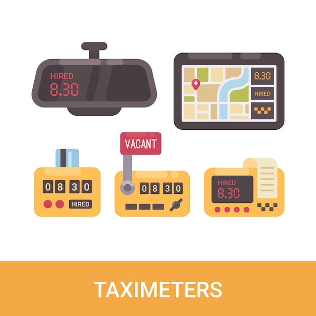 Set of taximeters