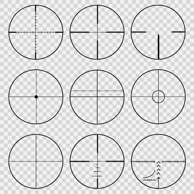 Set of telescopic sights