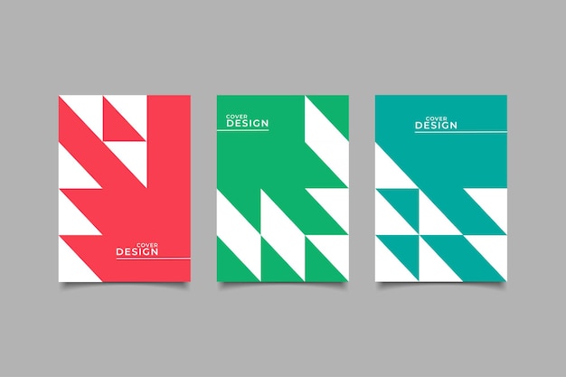 Vector set template cover geometric design