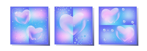 Set template greeting cover valentine's day, women's day, mother's day, birthday