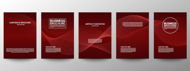 Set of templates for business brochures.