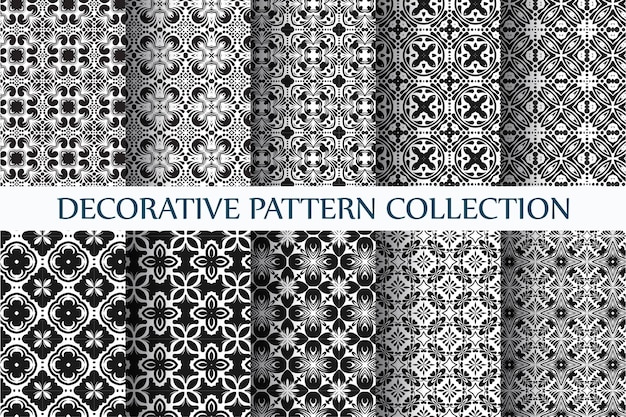 Set of ten colorful abstract patterns