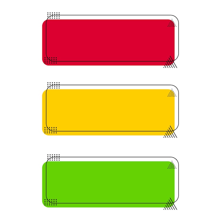 set of text box vector