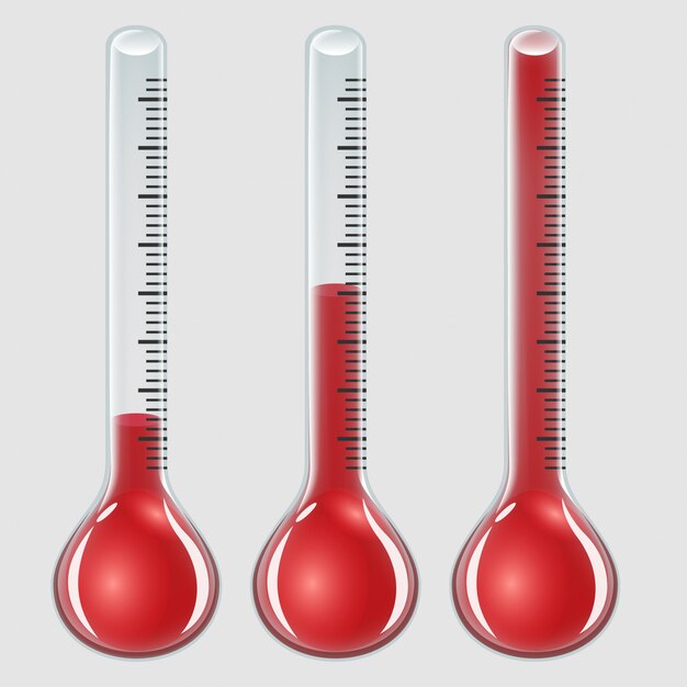 Set of thermometers