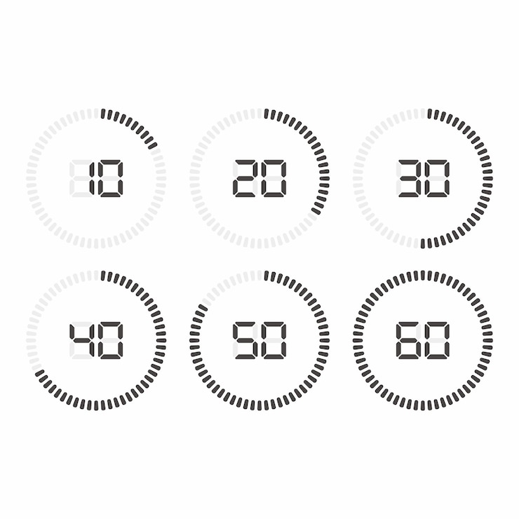 Vector set of timing icons set of timing icons