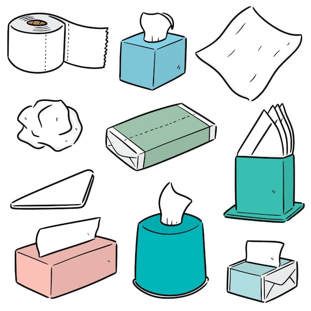 Set of tissue papers