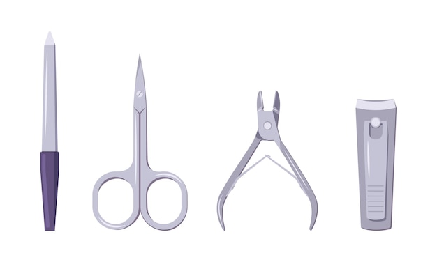 A set of tools for manicure