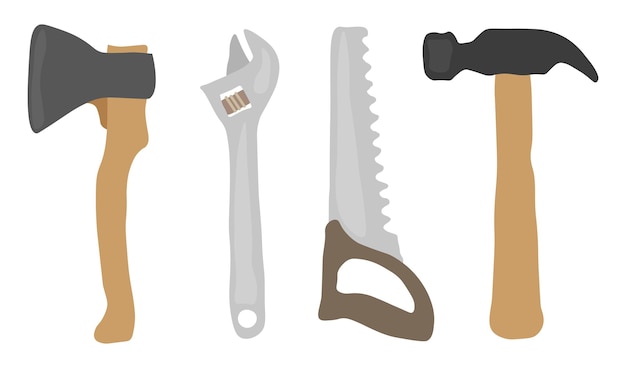 Set of tools for repair and construction