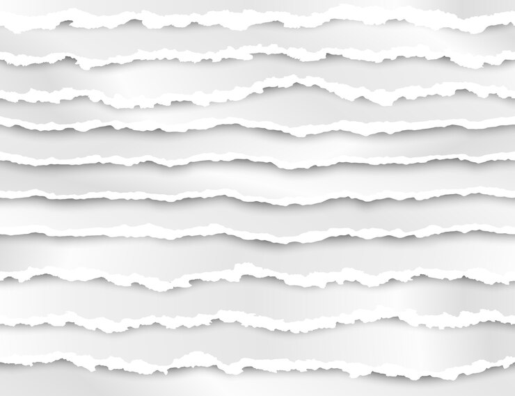 Vector set of torn paper stripes illustration