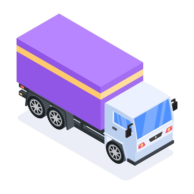 Set of Transport Isometric Icons