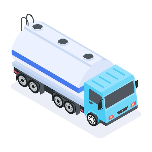 Set of transport isometric icons