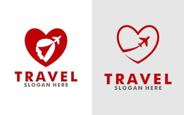 set of Travel logo template design vector