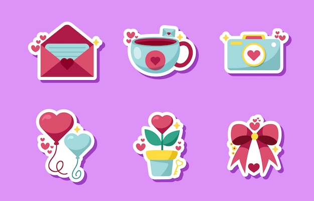 Set of Valentine Sticker