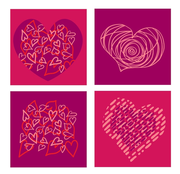 Set Valentines Day backgrounds for the commercial use