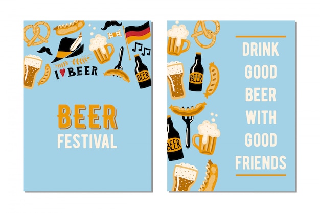 Set van 2 kaarten voor het bierfestival.