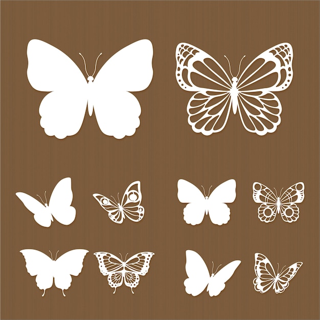 Set van 3D Butterfly Cut-bestanden voor Cricut