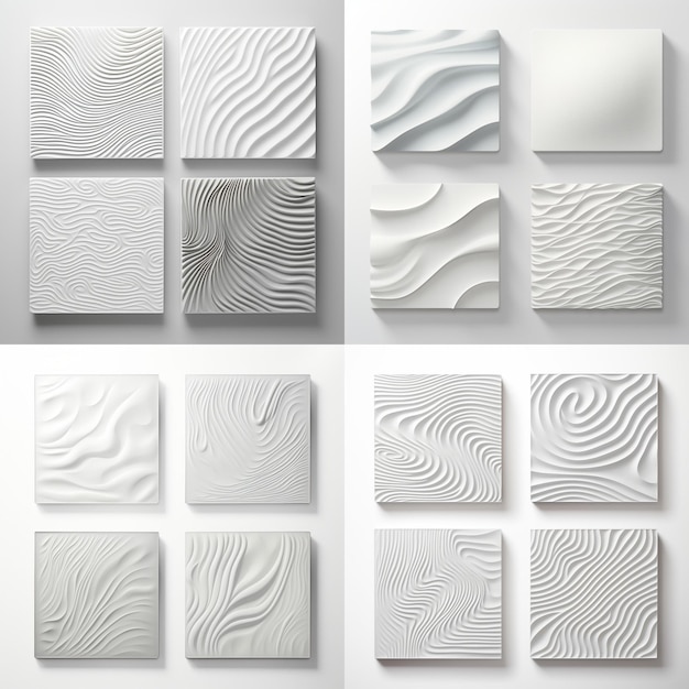 Vector set van abstract texture vector witte achtergrond