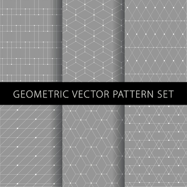 Set van abstracte geometrische patroon