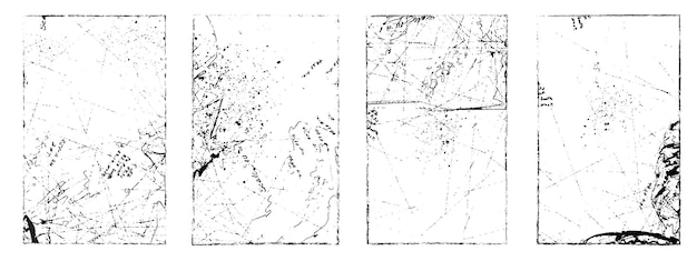 Set van abstracte stofdeeltjes en stofkorrels op witte achtergrond