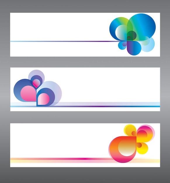 Set van abstracte vector achtergronden voor ontwerp