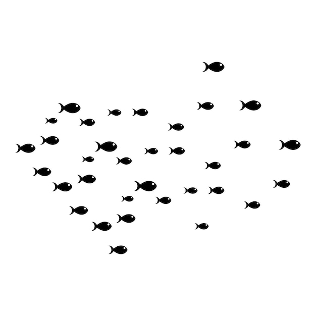 Vector set van abstracte vis achtergrond sjabloon vectorillustratie
