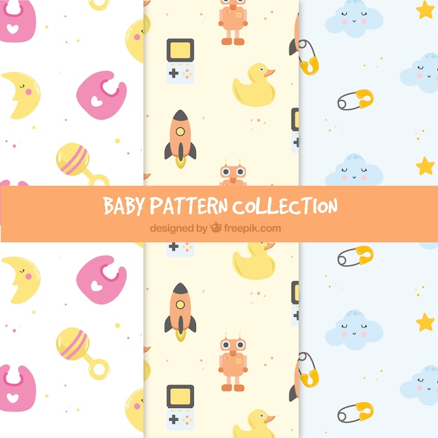 Set van baby patronen