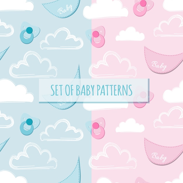 Set van baby patronen
