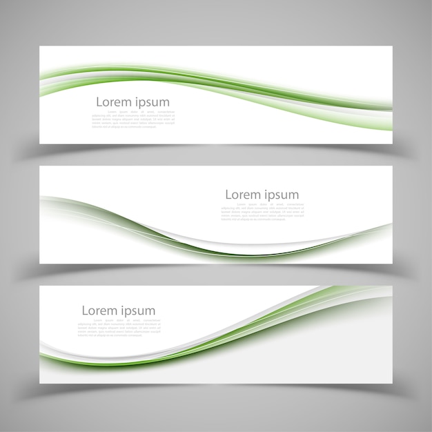 Vector set van banner sjablonen. modern abstract ontwerp.