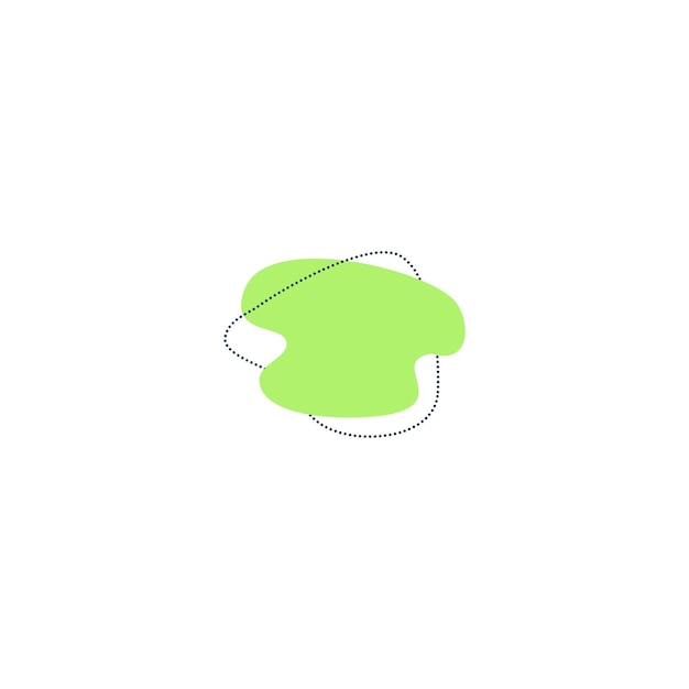 set van blob elementen set vector art