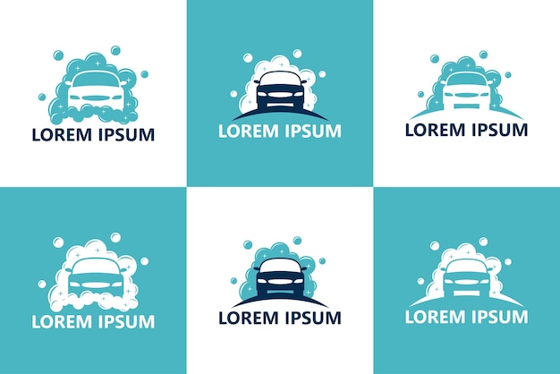 Vector set van car wash logo sjabloon ontwerp vector