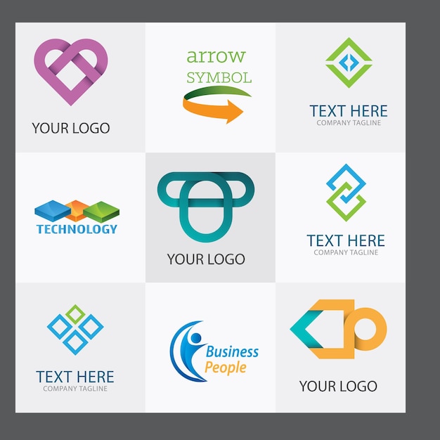 Set van Code Boost Logo ontwerpen concept vector Rocket Code logo sjabloon icoon vector