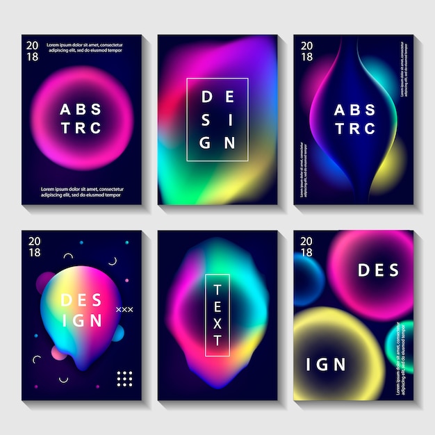 Set van creatief ontwerp posters