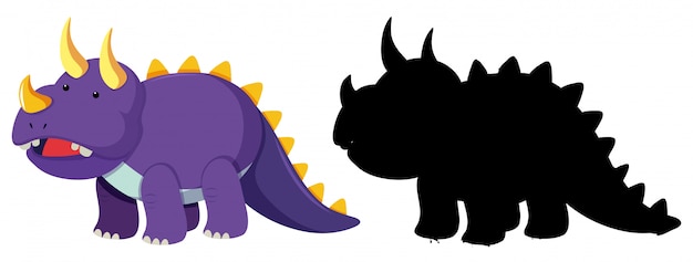 Set van dinosaurus karakter