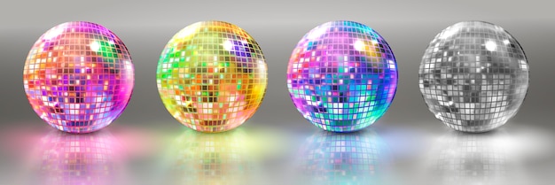 Set van disco ballen