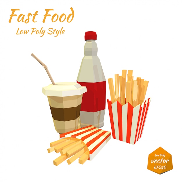 Set van fast-food items. illustratie