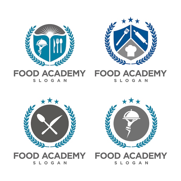 Set van food academy-logo