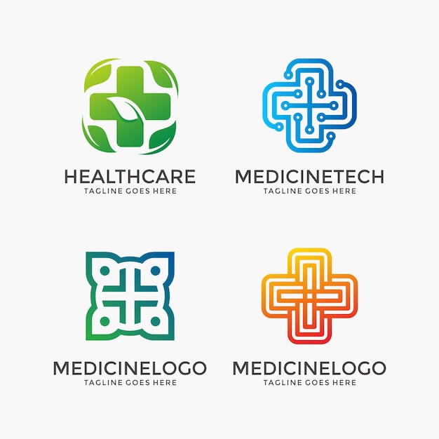 Set van gezondheidszorg en apotheek pictogrammen