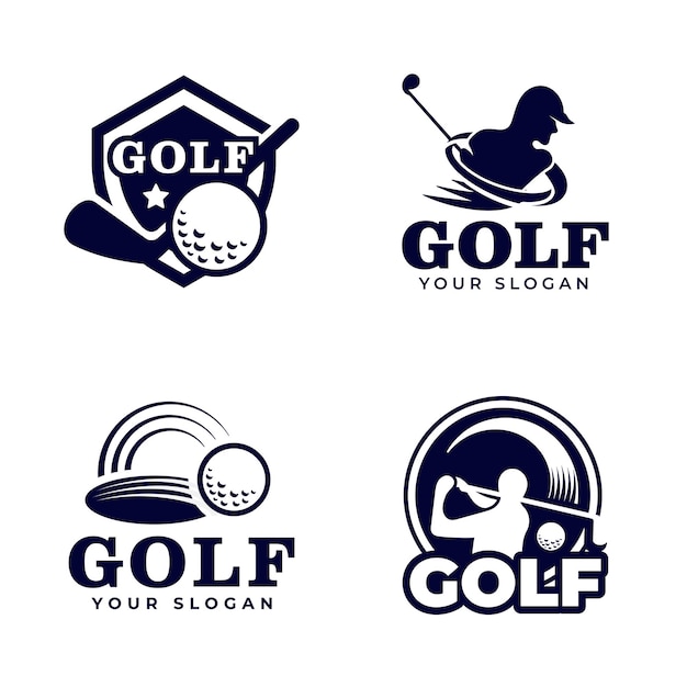 Set van golf logo