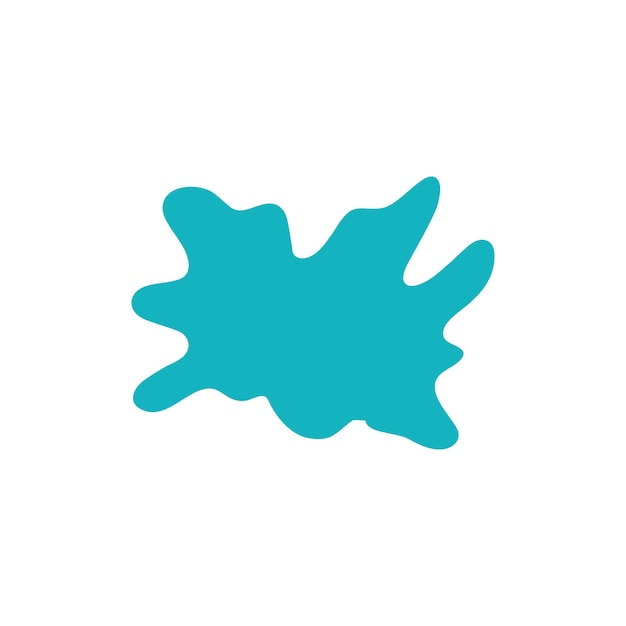 set van groene splash elementen kleur