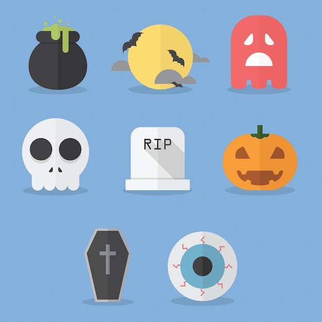 Set van halloween pictogrammen