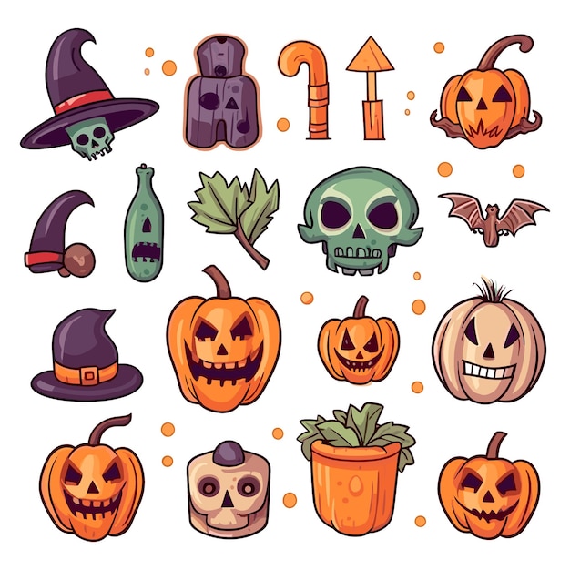 Set van Halloween vector illustratie