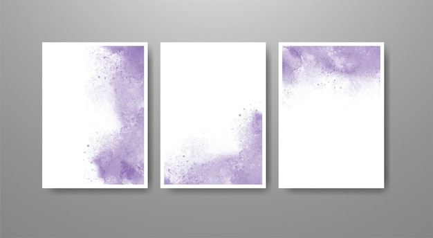 Set van heldere kleurrijke vector aquarel achtergrond. abstracte illustratie