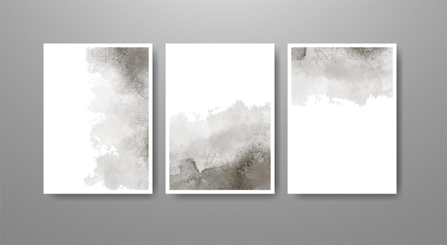 Set van heldere kleurrijke vector aquarel achtergrond. abstracte illustratie