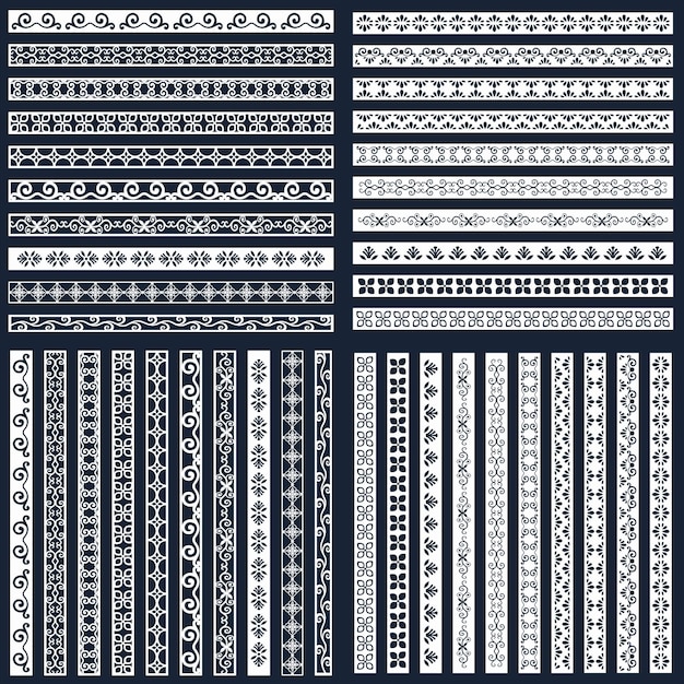 Set van jali en lasersnijden ontwerp